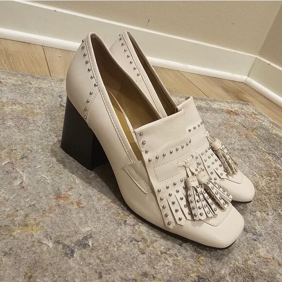 Marc Fisher LTD Mellie Tassel Block Heels Size 7 - Picture 1 of 10